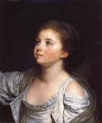 Jean-Baptiste Greuze A Girl oil on canvas